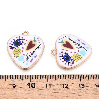 Printed Alloy Pendants ENAM-N056-209G-1