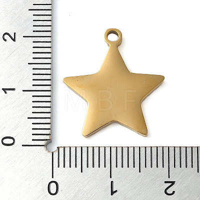 Ion Plating(IP) 304 Stainless Steel Pendants STAS-D025-04G-01-1