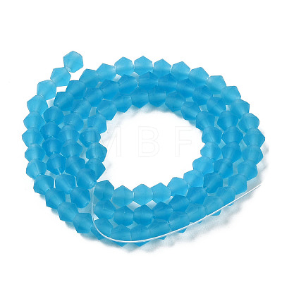 Imitate Austrian Crystal Frosted Glass Beads Strands LS-EGLA-A039-T4mm-MD19-1
