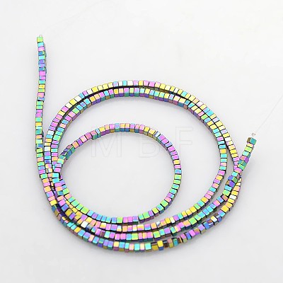 Electroplate Non-magnetic Synthetic Hematite Beads Strands G-J212E-03-1