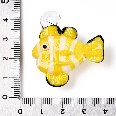 Handmade Lampwork Pendants LAMP-T021-24M-1