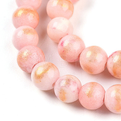 Natural Mashan Jade Beads Strands G-A255-A01-04B-1