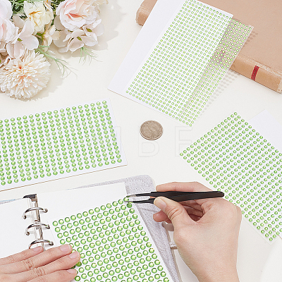 4 Sheets 4 Styles Acrylic Imitation Pearl Stickers Paper Sheets for Craft DIY-SP0002-64C-1