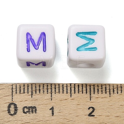Opaque Acrylic Beads OACR-I022-01M-1