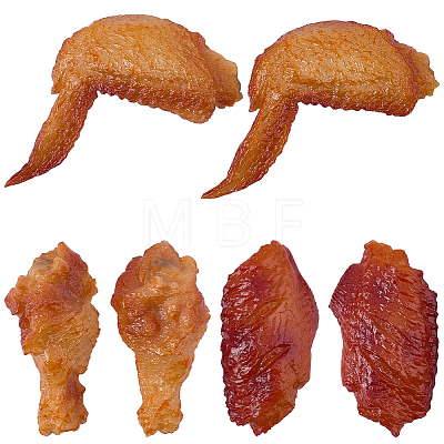 6Pcs 3 Styles Artificial Plastic Model DJEW-SC0001-27-1