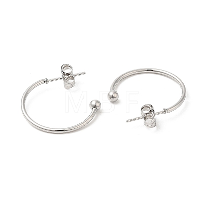 304 Stainless Steel Stud Earring EJEW-H134-02C-P-1