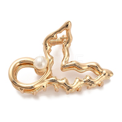 Alloy Claw Hair Clips AJEW-A061-02A-G-1