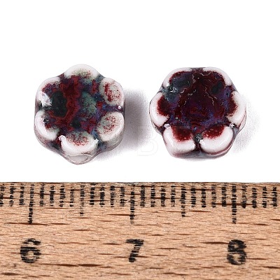 Vintage Handmade Porcelain Beads PORC-N013-25-22-1