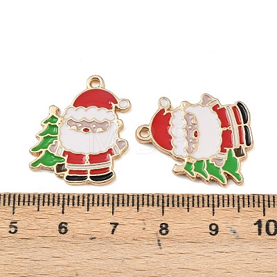 Christmas Alloy Enamel Pendants ENAM-I081-01KCG-08-1