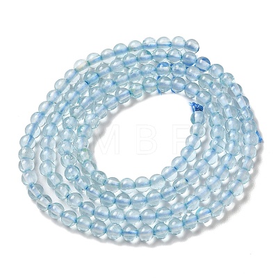 Natural Blue Topaz Beads Strands G-B090-A28-03-1