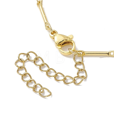 Brass Bar Link Chain Bracelet Making AJEW-JB01219-01-1