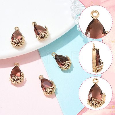 Transparent Glass Pendants GLAA-FZ0001-02E-1