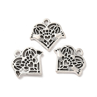 Tibetan Style Alloy Pendants TIBE-B001-63AS-1