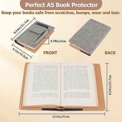 PU Leather Book Cover AJEW-WH20010-24B-1