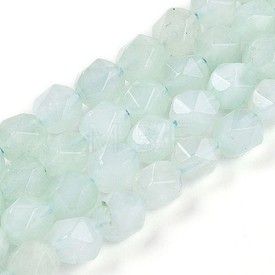 Dyed Natural White Jade Beads Strands G-T139-8mm-46J-1