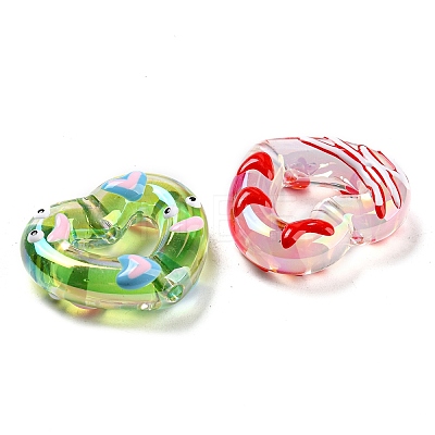 Transparent Acrylic Beads OACR-E029-01-1