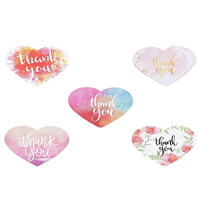 Coated Paper Thank You Greeting Card DIY-FS0007-76D-1