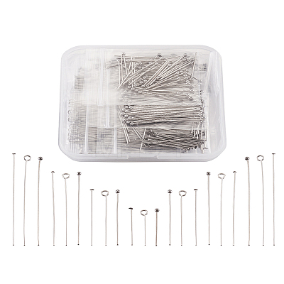 304 Stainless Steel Ball Head Pins & Eye Pins & Head Pins STAS-TA0004-23P-1