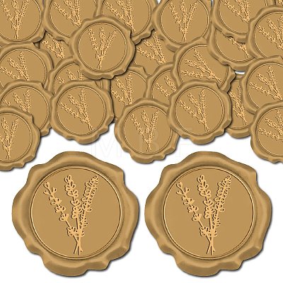 CRASPIRE 100Pcs Adhesive Wax Seal Stickers DIY-CP0009-47B-1