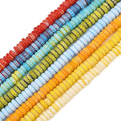 Handemade Millefiori Lampwork Beads LAMP-D009-01A-M-1