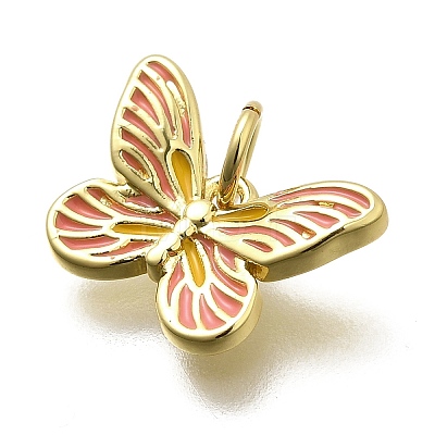 Brass Enamel Charms KK-Z093-07G-02-1