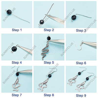 DIY Snake Earring Making Kits DIY-SC0020-28-1