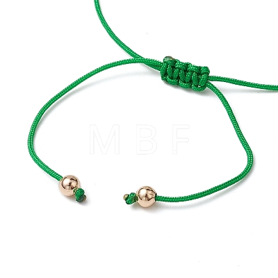 Gemstone Braided Bead Bracelet BJEW-JB11013-04-1