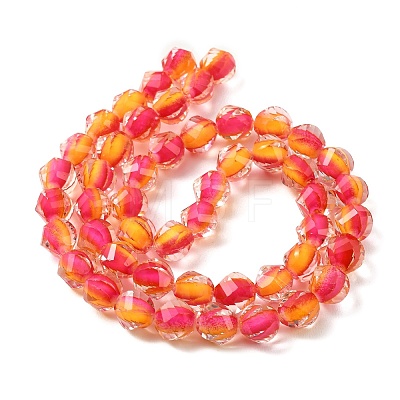 Two Tone Resin Beads Strands GLAA-T035-02C-1