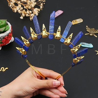 Natural Lapis Lazuli Hair Bands PW-WG44B66-03-1