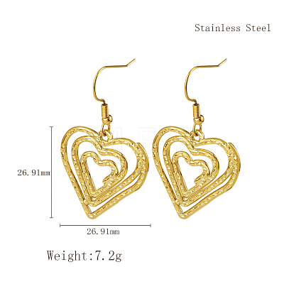 Stylish Stainless Steel Spiral Pendant Dangle Earrings for Daily Wear NP0587-2-1