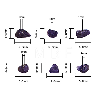 Natural Amethyst Chip Beads G-CJ0001-23-1