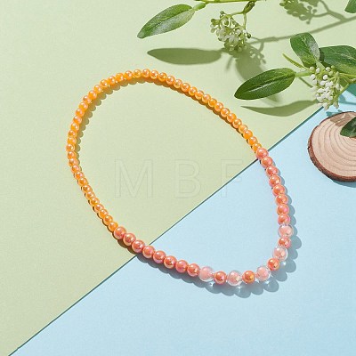 Acrylic Beaded Bracelet & Necklace Set for Kids SJEW-JS01207-03-1