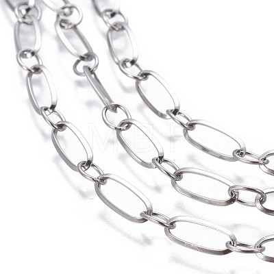 304 Stainless Steel Figaro Chains CHS-P007-16P-1