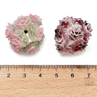Polymer Clay Rhinestone Beads RESI-D015-02-1