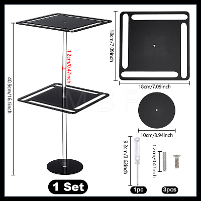 2-Tier Acrylic Sunglasses Organizer Display Stands ODIS-WH0030-321-1