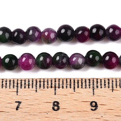 Dyed Natural White Jade Beads Strands G-T140-4mm-A01-1