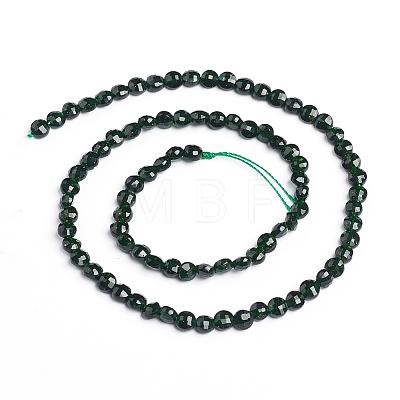 Synthetic Green Goldstone Beads Strands X-G-E560-C01-4mm-1