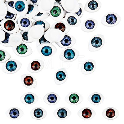   90Pcs 9 Style Resin Doll Craft Eyeballs FIND-PH0007-73-1