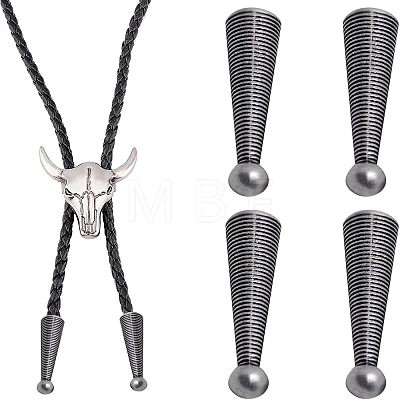 4Pcs Zinc Alloy Cord Ends FIND-CA0003-94-1