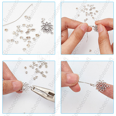 20Pcs 925 Sterling Silver Crimp Bead Cover STER-BBC0009-49-1