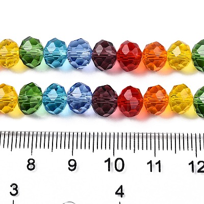 Transparent Glass Beads Strands GLAA-T023-08B-1