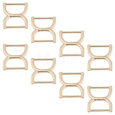 WADORN 8Pcs Alloy Buckle Clasps FIND-WR0010-51-1