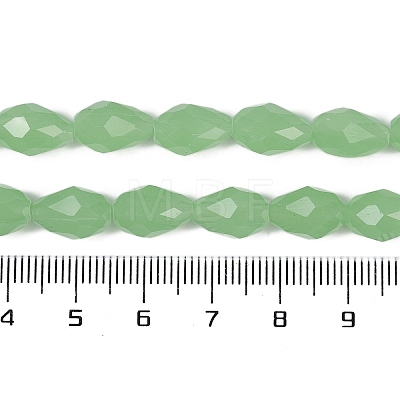 Electroplate Imitation Jade Glass Beads Strands GLAA-N005-J10mm-D04-1