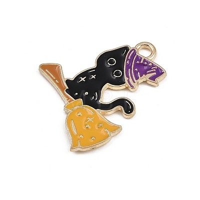 Halloween Alloy Enamel Pendants FIND-I052-01KCG-06-1
