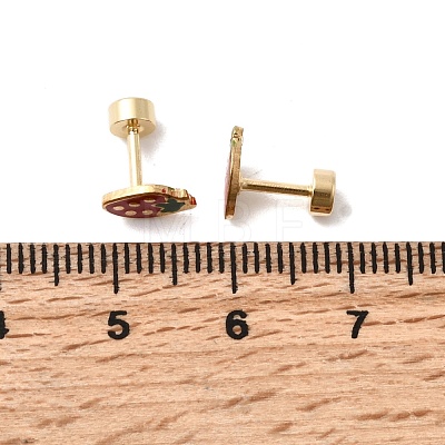304 Stainless Steel Stud Earrings EJEW-F396-02B-G-1