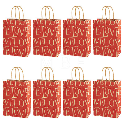 10Pcs Valentine's Day Paper Bags CARB-TADJ0001-01E-1