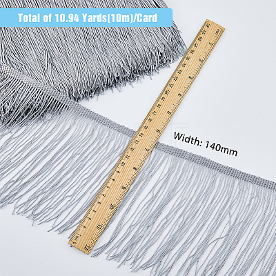 10M Polyester Tassel Ribbon OCOR-WH0078-97-1