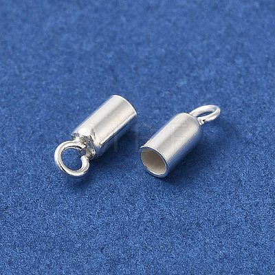 925 Sterling Silver Cord Ends STER-F032-09S-1.8mm-1