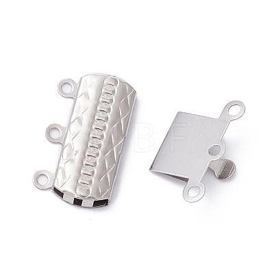 304 Stainless Steel Box Clasps STAS-P249-03P-A-1