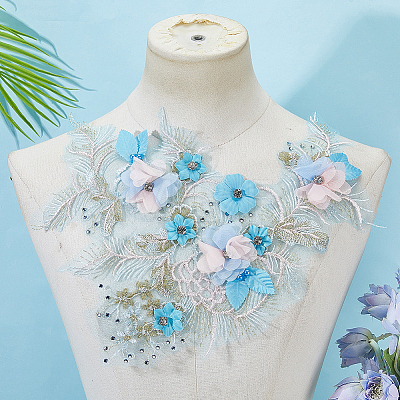 Polyester Embroidery Lace Sewing Ornaments DIY-WH2031-077A-02-1